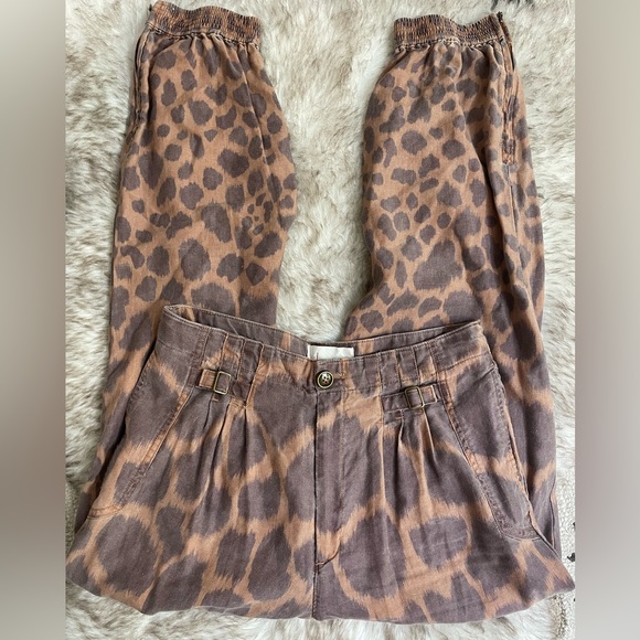 Anthropologie animal print joggers - Picture 2 of 5